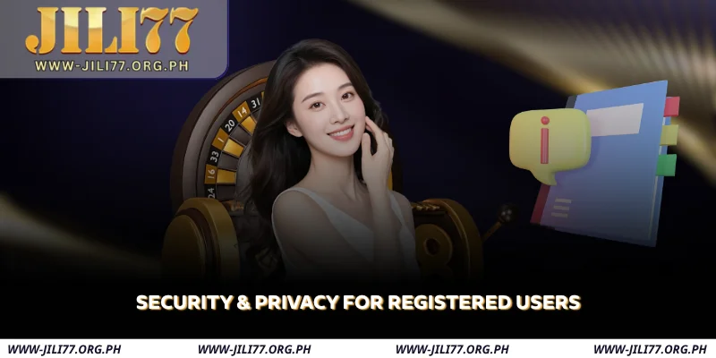 security & privacy for registered users